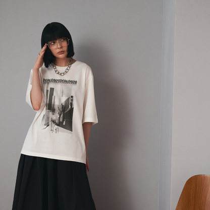 【Genesis・創造の始まり】 Oversized Photo Print Tee　オーバーサイズ フォトプリントT
