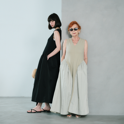 【Lunaria・月のような 透明感のある輝き】ドッキングAライン 2wayワンピース