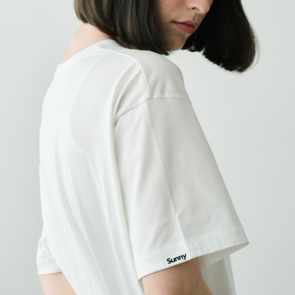 【Silverline・希望の光】袖刺繍コンパクトTシャツ