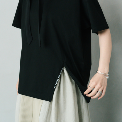 【  Pulse・鼓動】Slit T-Shirt スリットTシャツ
